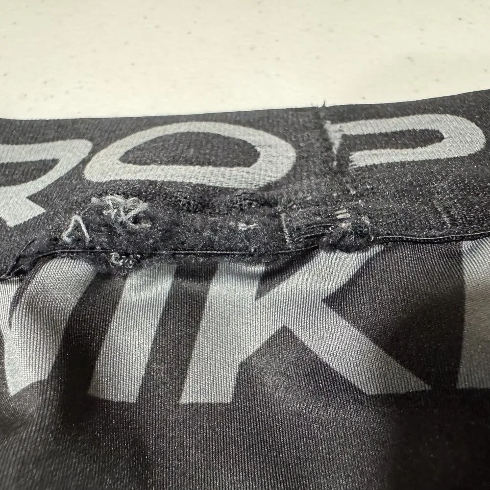Nike Pro Compression Shorts Small Black Gray Logo Athletic Training FB6457-010